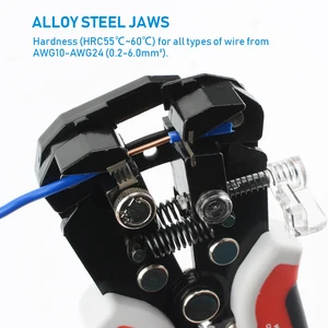 Professionelles Werkzeug des Elektrikers Drahtstripper, Kabelstripperschneider, automatische multifunktionale Kipperzange 8 Hauptdrahtdruckverkäufe - №4