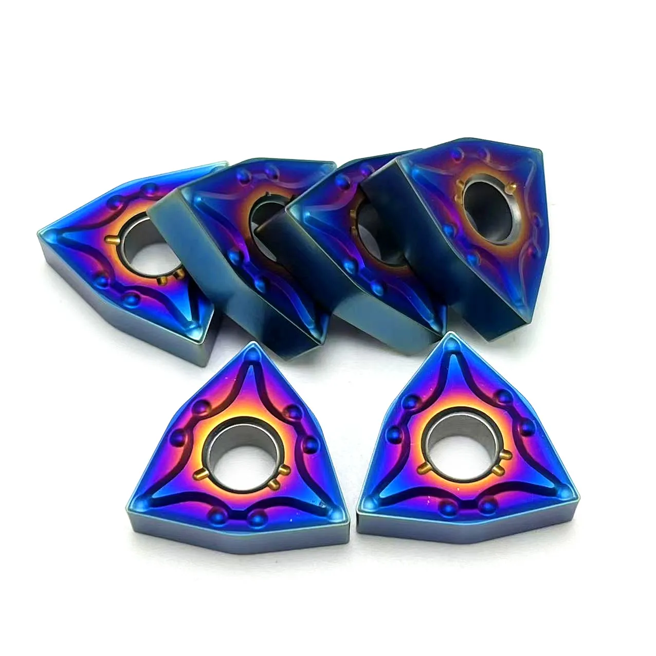 10Pcs Nano blue High Quality Carbide WNMG080408 WNMG080404  Turning Tool Blue Flame Serie CNC Milling Blade WNMG 08040 Cutting