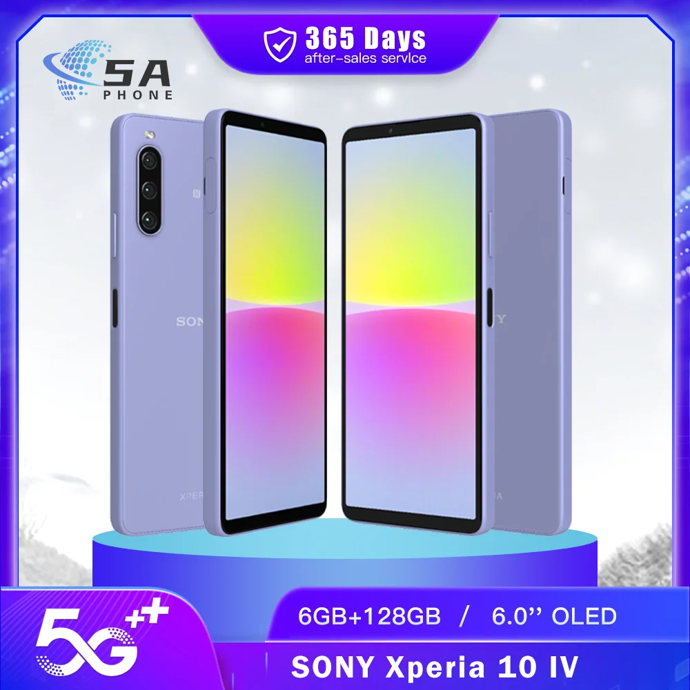 Original Sony Xperia 10 IV 10IV 5G Mobile Phone 6GB RAM 128GB ROM NFC 6.0