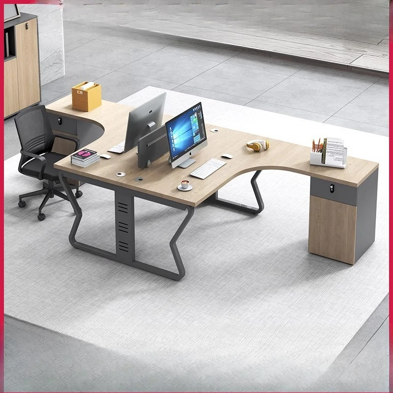 

Staff Office Desk and Chair Combination Double Four Six Creative Workstation Staff Office Simple Modern Desk