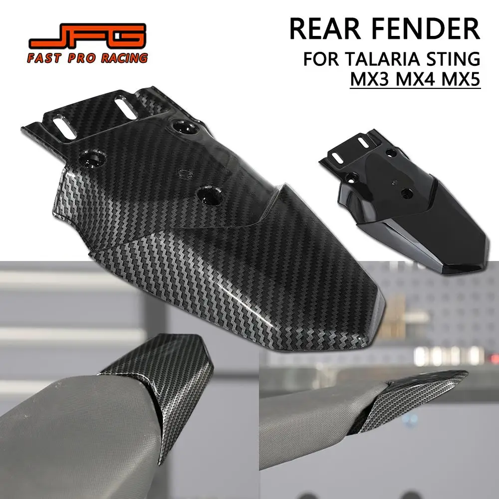 Rear Fender For Talaria Motorcycles Accessories Rear Mudguard Mud Guard For Talaria Sting MX3 MX4 MX5 Diet E-Bike Carbon Fiber