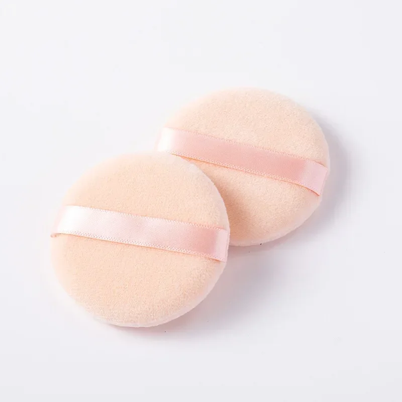 60/80/90mm Professional Round Shape BB Cream Powder Foundation Puff Portable Soft Cosmetic Puff Makeup Foundation Sponge