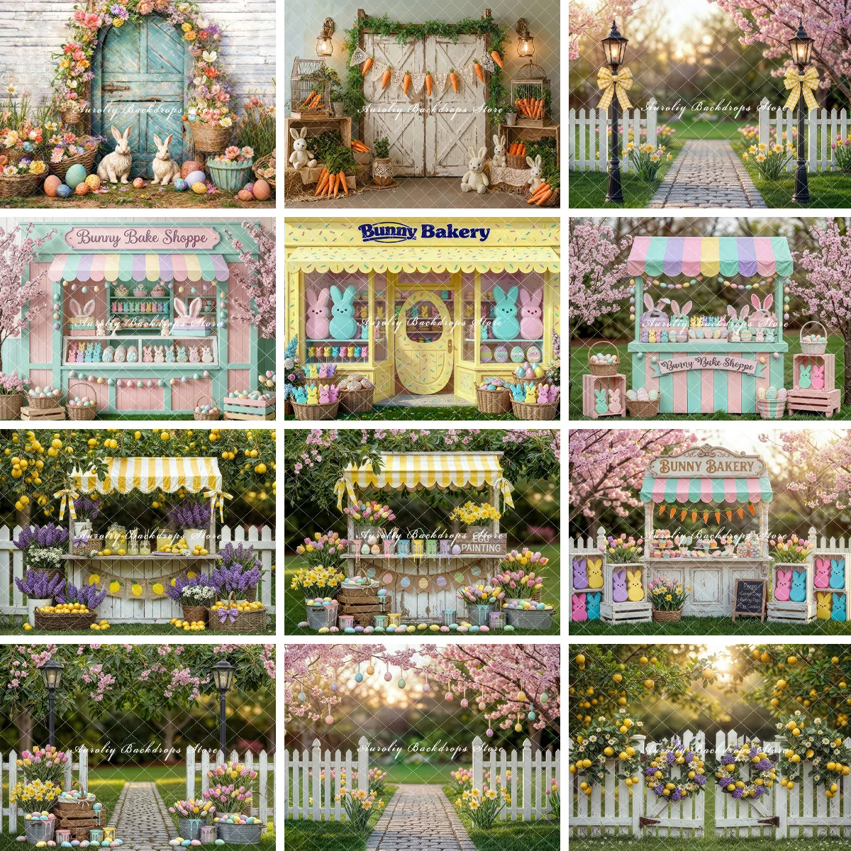 

Весенние пасхальные садовые фоны для детей, реквизит для фотосессии для взрослых и детей, декоры с цветами, пасхальные яйца, фоны для фотостудии