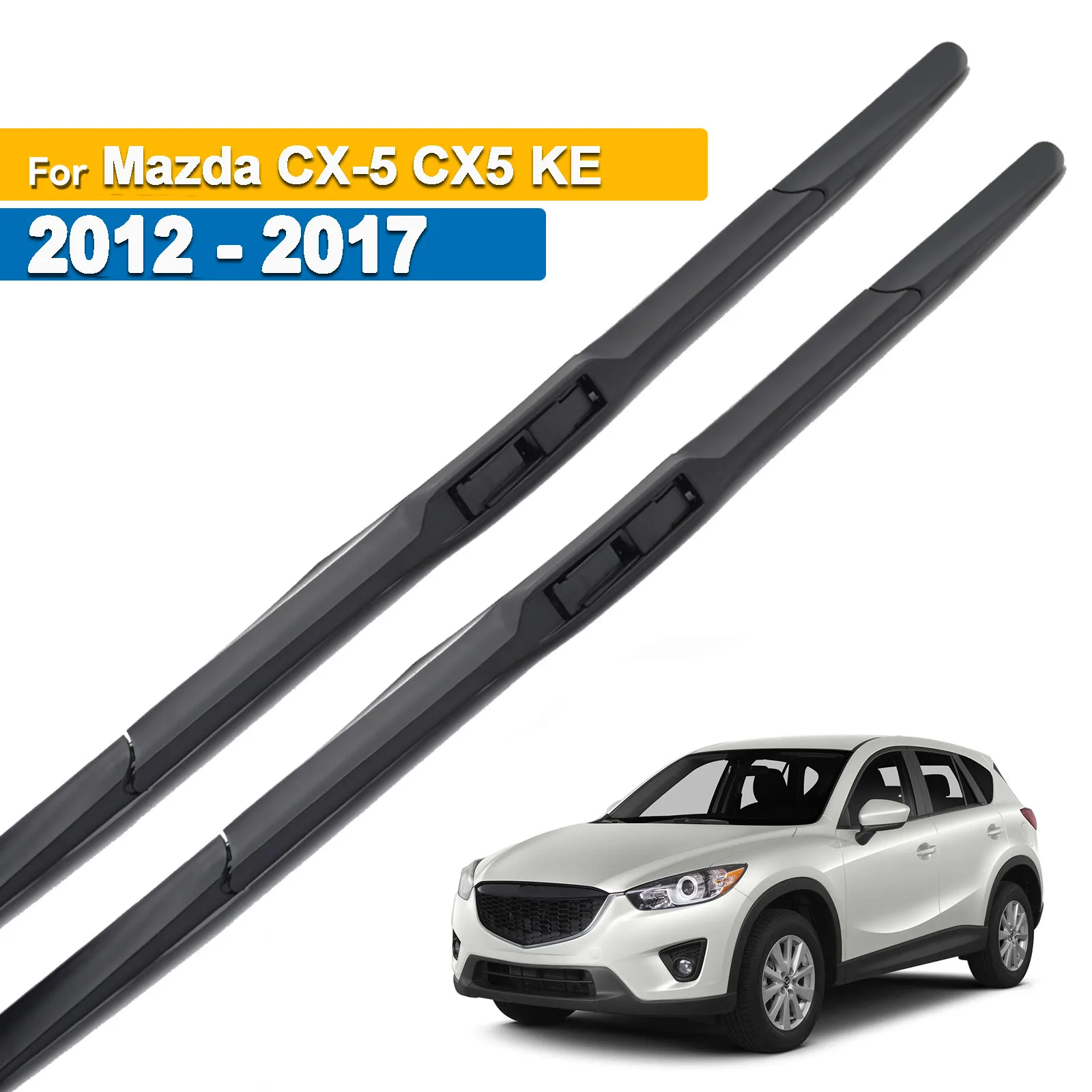 Erick\'s Wiper LHD Hybrid Front Wiper Blades For Mazda CX-5 CX5 KE 2012 - 2017 Windshield Windscreen Window Rain Brushes 24\