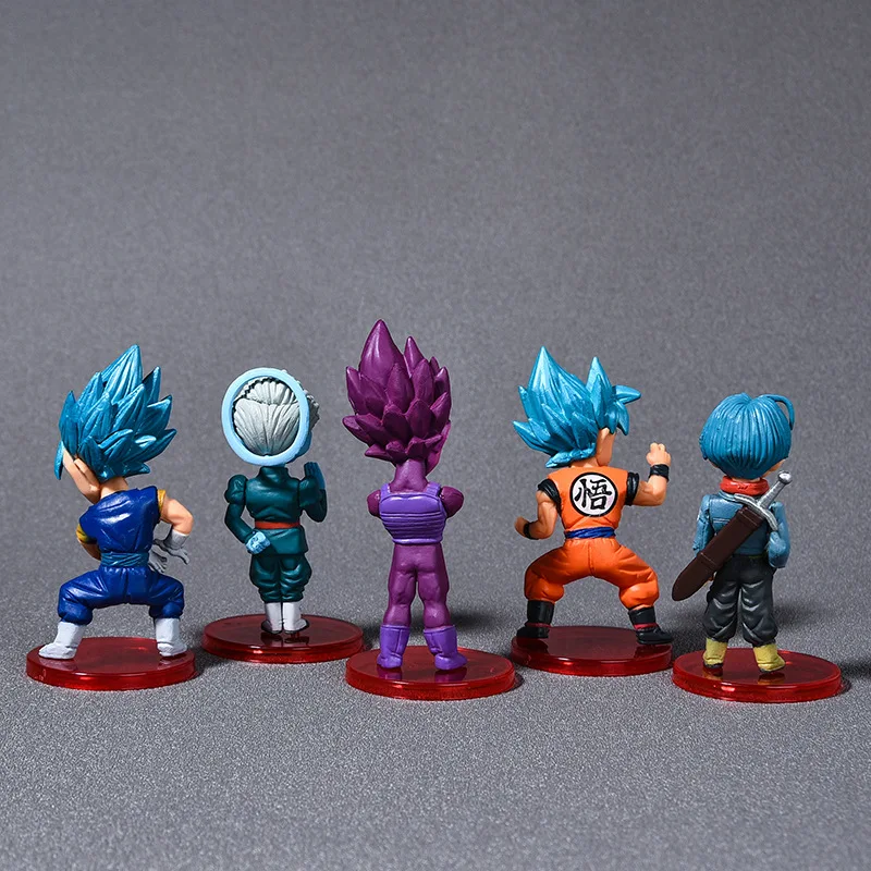 18PCS Dragon Ball Z Super Saiyan Son Goku Anime Figure Son Gohan Vegeta Broly Piccolo Majin Buu Set Action Figurine Model Toys