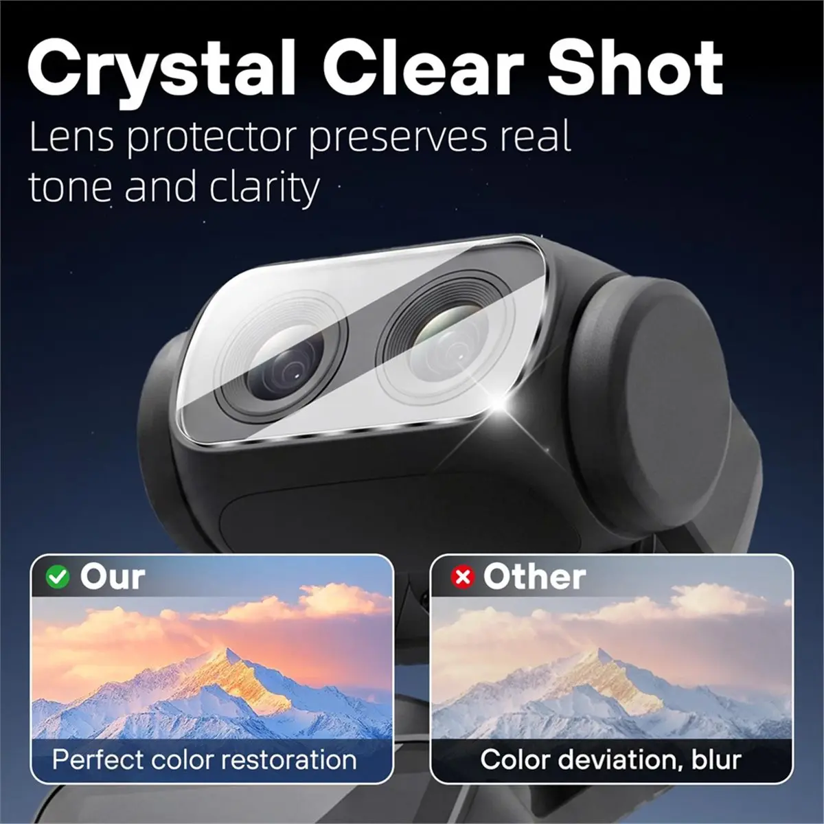 [2026 Trend]6pcs 9H Tempered Glass for Luna ,Clear Glass Lens Screen Protector Film for Luna Accessories