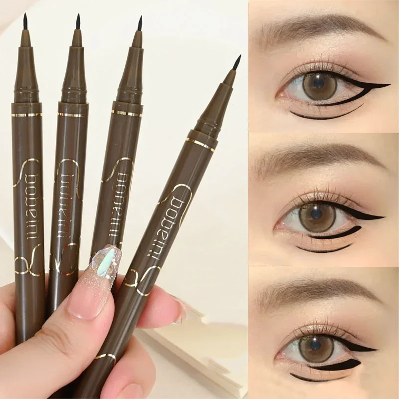 Quick Dry Liquid Eyeliner Pen Ultra Thin Waterproof Smooth Long Lasting Matte Eyelash Eyeliner Pen Korean Eyes Makeup Cosmetic