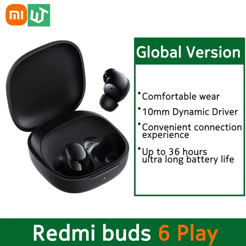 Versión Global Xiaomi Redmi buds 6 Play auriculares 10mm controlador dinámico AI cancelación de ruido para llamadas Bluetooth 5,4 TWS auriculares