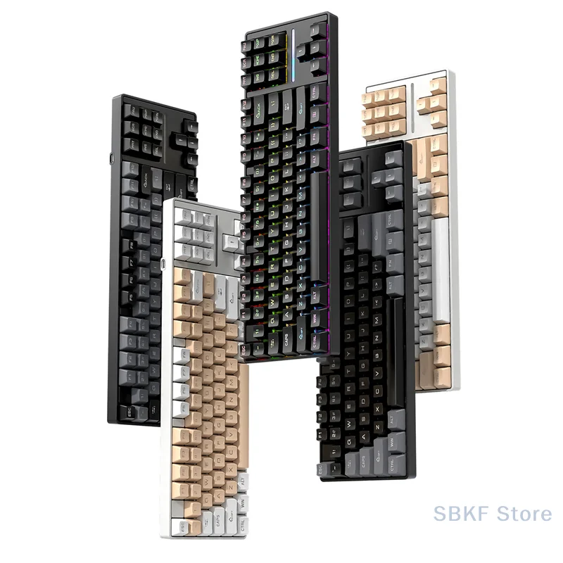 

Smailwolf Sk16 Механическая клавиатура Ergonomi ABS Пластик Горячая замена Игровая проводная киберспортивная подарок Мужской Женский ПК Офис Высокая красота