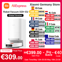 Global Version Xiaomi Robot Vacuum X20 + Voice Control Automatic Dust Collection Whole House Scan Hair Liquid Cleanin