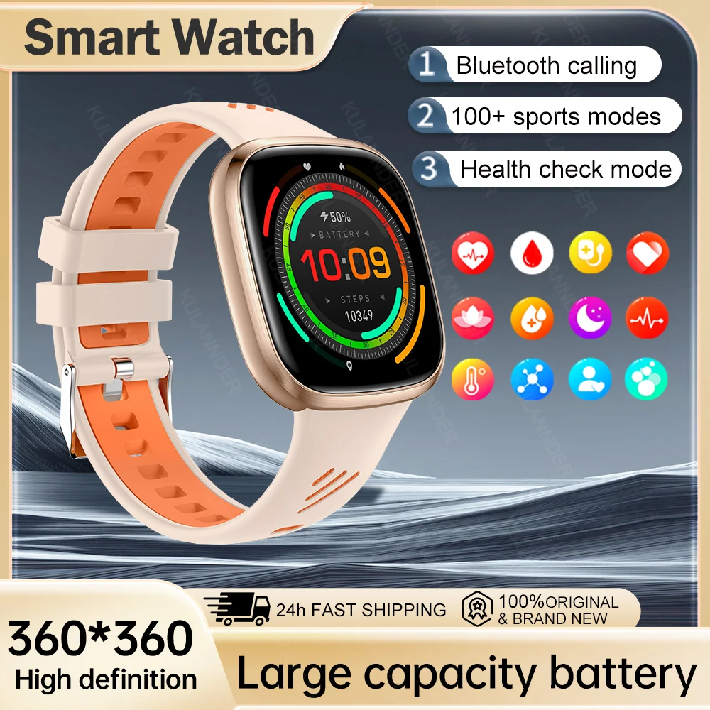 New For Xiaomi LED Flashlight Money counter Women Health Smart Watch BT Exercise Sleep Heart rate Blood pressure Man Smartwatch