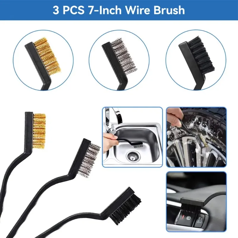 26-delige autodetailleringsborstelset Autoboor Schone borstels Polijstspons Pads Reinigingsgereedschap voor het wassen van binnen en buiten