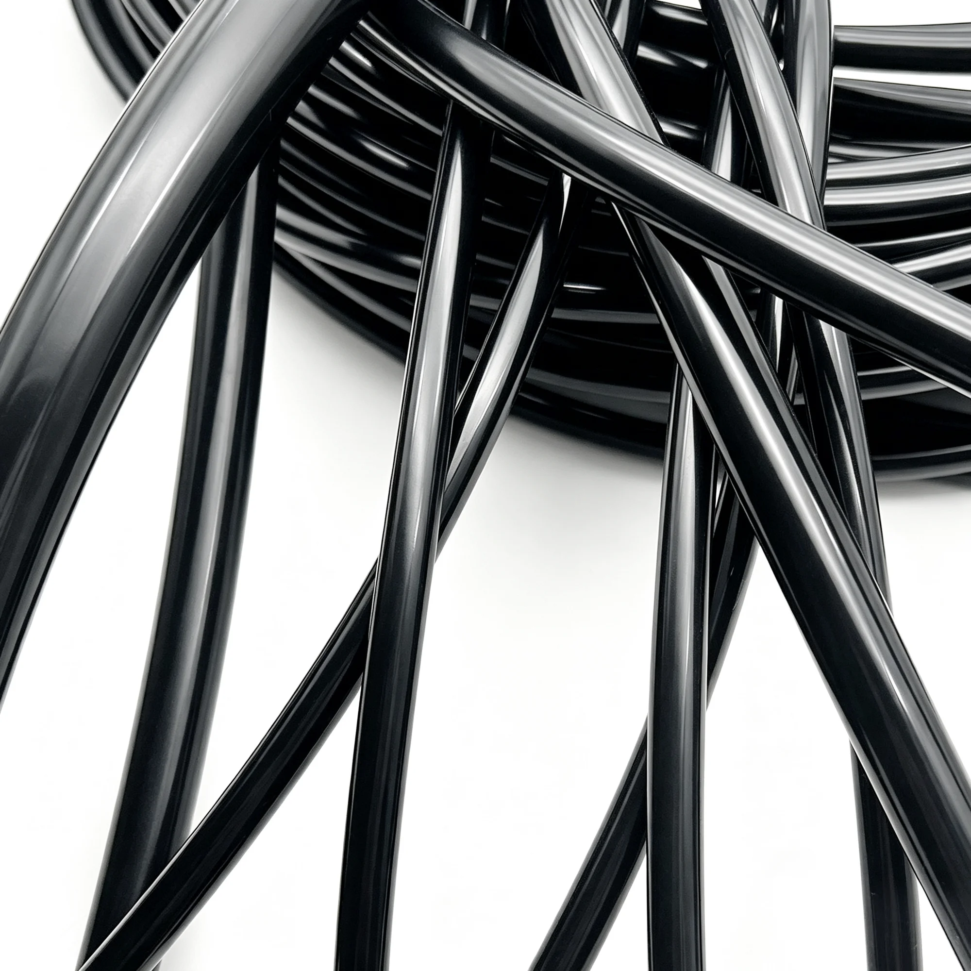 Black food grade silicone tube ID 2/3/4/5/6/7/8/9/10/12/15/16/19/25mm Good elasticity/weather resistance/air pump guide hose