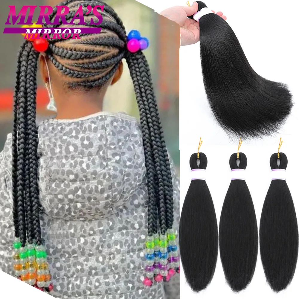 Braiding Hair Extensions Pre Stretched Jumbo Braids 아프리카 여성을위한 변태 스트레이트 합성 머리 12/16/20/26/30/36/42/48 Inch 