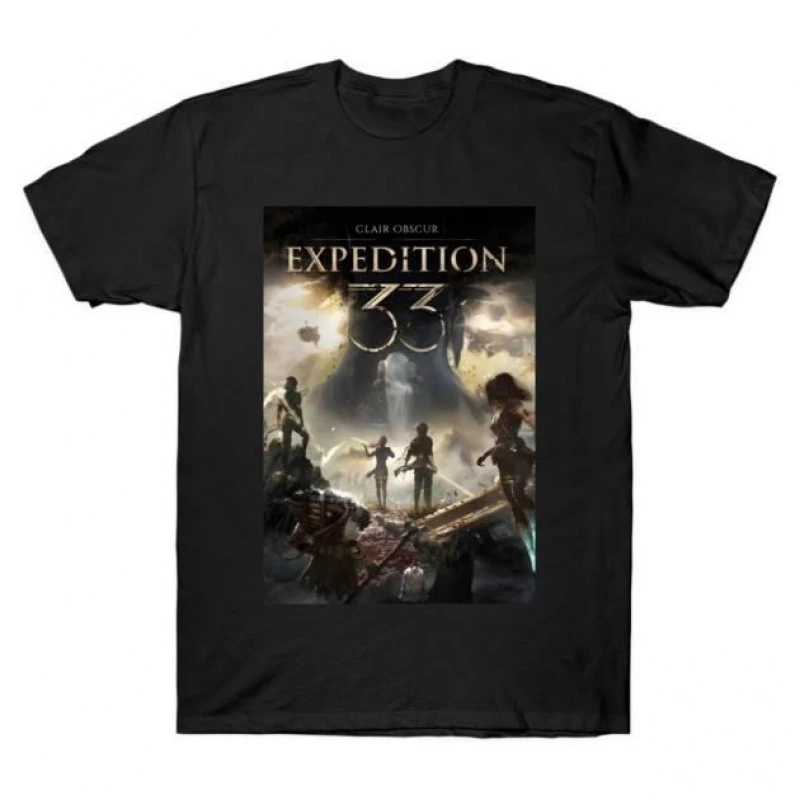 

Epic Fantasy Squad Our Story Continues Clair Obscur Expedition 33 Gift Clothes for RPG gamer Short Sleeve Graphic T-Shirt S-6XL
