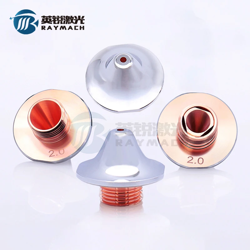 

Raymach D25 Amada-FE M12H20 Сопло для лазерной резки Однослойное двухслойное Caliber1.0 Запасные части для резки волокна Медная насадка