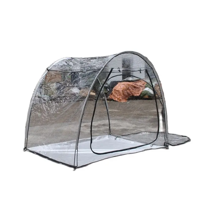 Enlarge Widen Sunshine Leisure Tent PVC Transparent Flower House Plant Growing Room 2Persons Counrtyard Outdoor Camping Gazebo