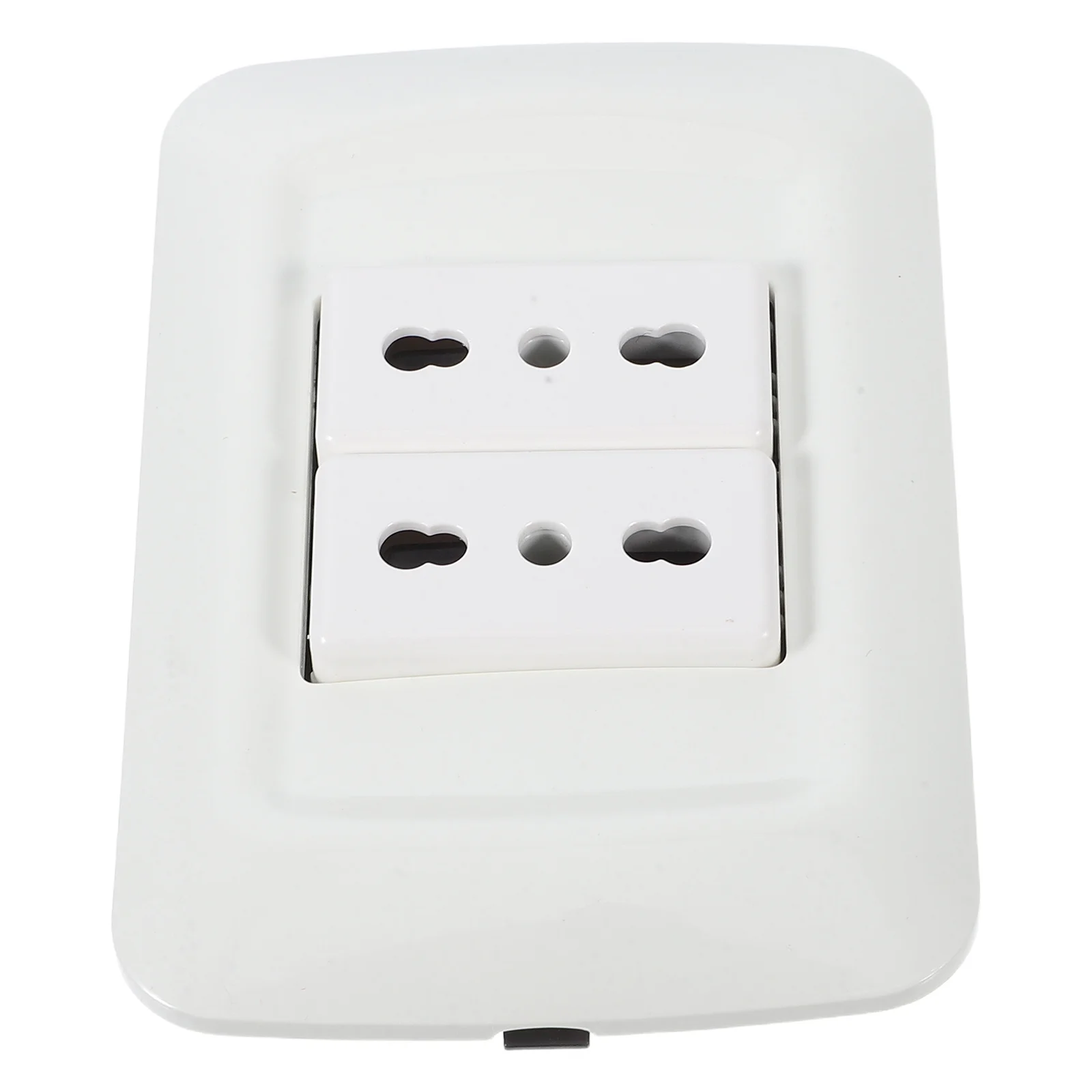 

2pcs Dual 16A Italian Standard Triple Round Hole Electrical 118 Type Space-Saving Slim Design Durable Easy Installation For Home