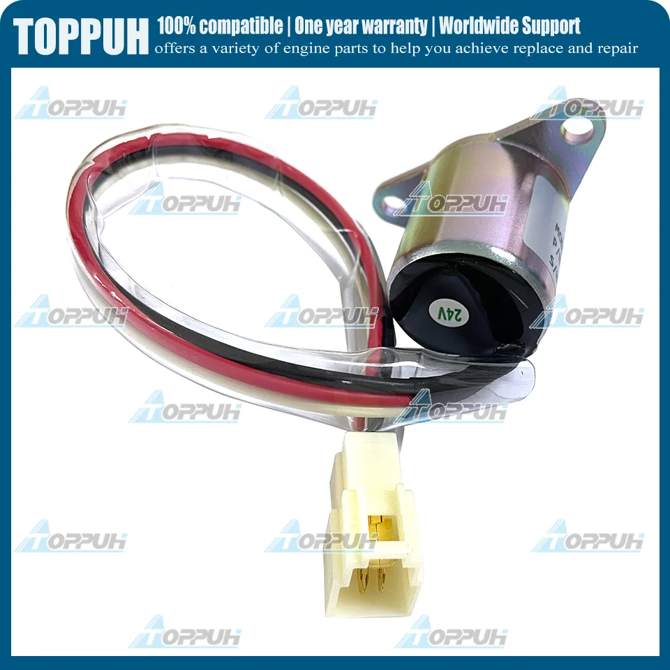 1503ES-24S5SUC5S Shut Off Solenoid 24V SA-4850 119653-77950 For Yanmar John Deere Takeuchi Komatsu