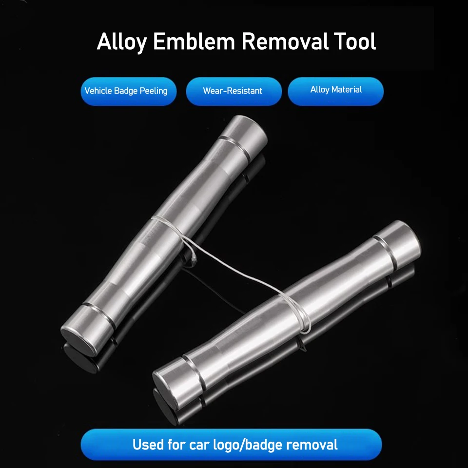 Alloy Car Emblem and Badge Removal Tool,Thin Edge Logo Scraper for Vinyl Wrap Installation, Shark Fin Antenna Removal Tool KLT-9