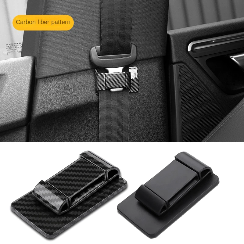 Car Seat Belt Limiter Buckle Non-slip Stopper Fixed Clip Auto Seat Belt Holder Stabilizer Fastener Adjustable Clip Universal