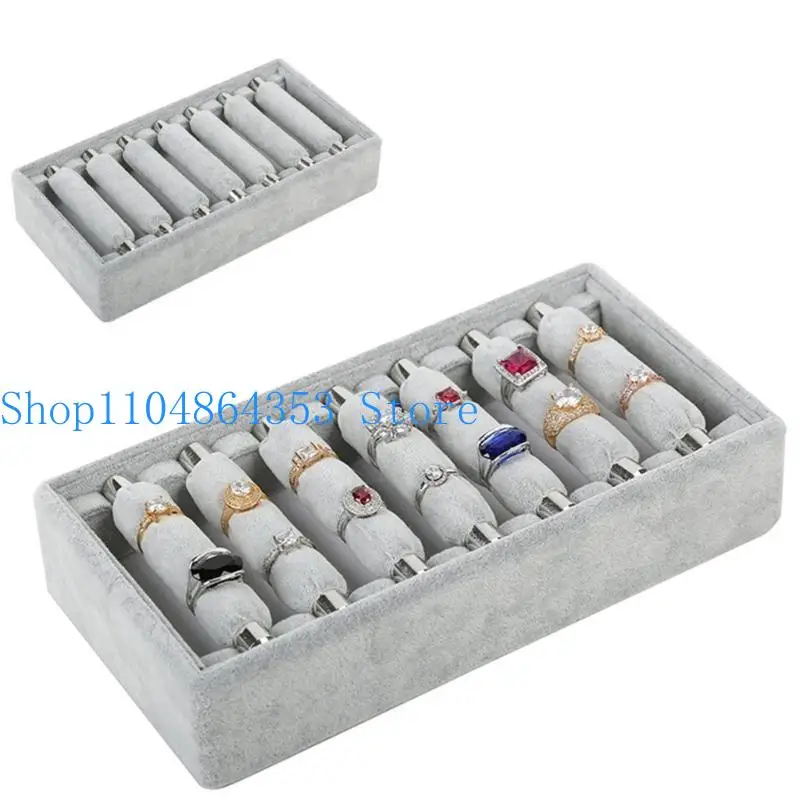 652F Многофункциональный поднос выставки для выставки для колец с четкой наглядностью