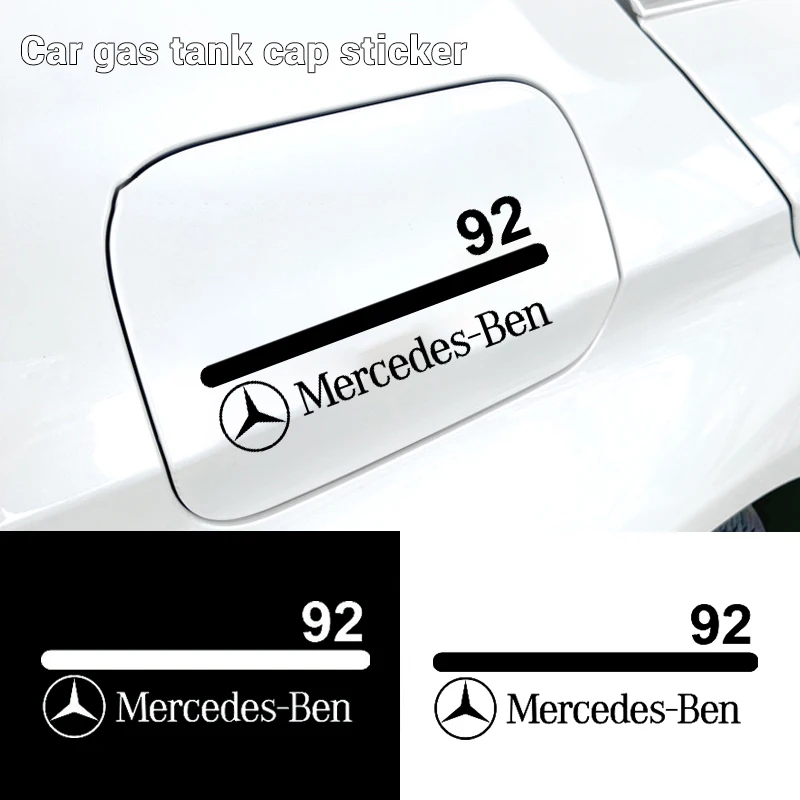 Car Gas Tank Cap Sticker For Mercedes Benz AMG C E S GLC GLK SLK CLS SL Class W203 W222 W213 W205 W204 W211 W212 W210 X204 W218