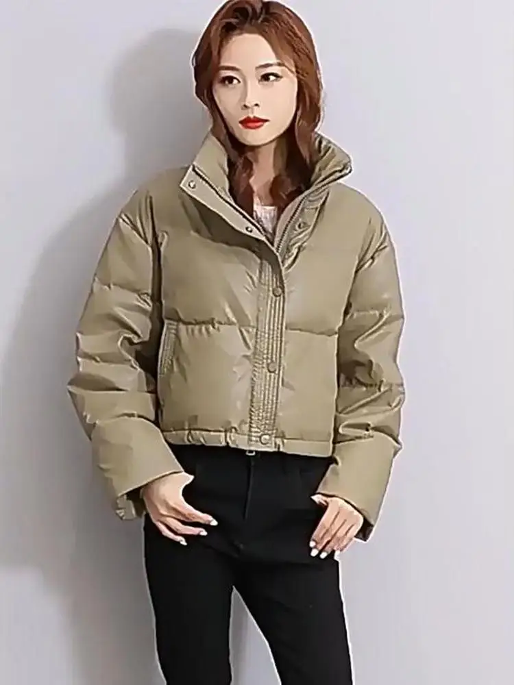 

Женская пуховая хлопковая куртка Jaet ort, легкая теплая зимняя верхняя одежда с тонкой застежкой-молнией, цветная высокое качество