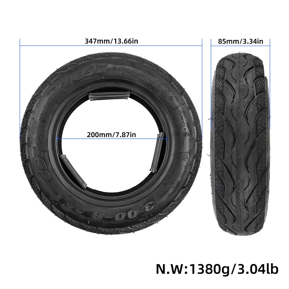 12Inch CST 3.00-8 Tubeless Tire for Fiido Q1/Q1S Folding Electric Scooter Wheel Replace Parts