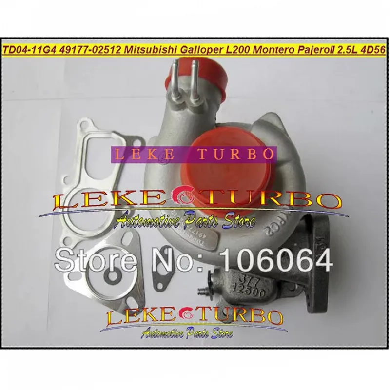 Turbo TD04 49177-02513 49177-07612 For Mitsubishi L200 Montero Pajero MD194845 MR355225 For Hyundai Galloper 4D56Q EC 4D56 2.5L