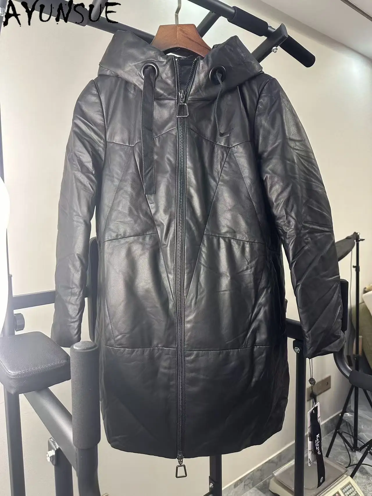 AYUNSUE Winter-Daunenjacke für Damen, mittellang, warm, Damenmäntel, einzigartiger Mantel, Promotion, kleine Mängel, keine Rückerstattung, kein Umtausch