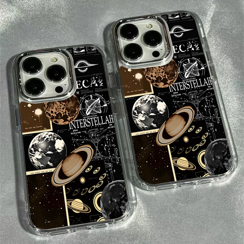 Interstellar Cosmic Planet Pattern Phone Case for Samsung Galaxy S26 S25 FE S22 S23 Plus S24 Ultra Shockproof Silicone Cover