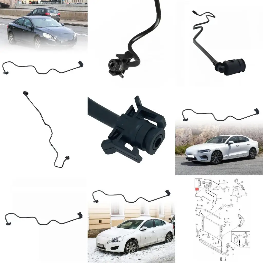 87HE CAR COR TOOLANT PIPE لـ XC70 31368200 31319051 30645818 31274901 31273916 ملحق استبدال