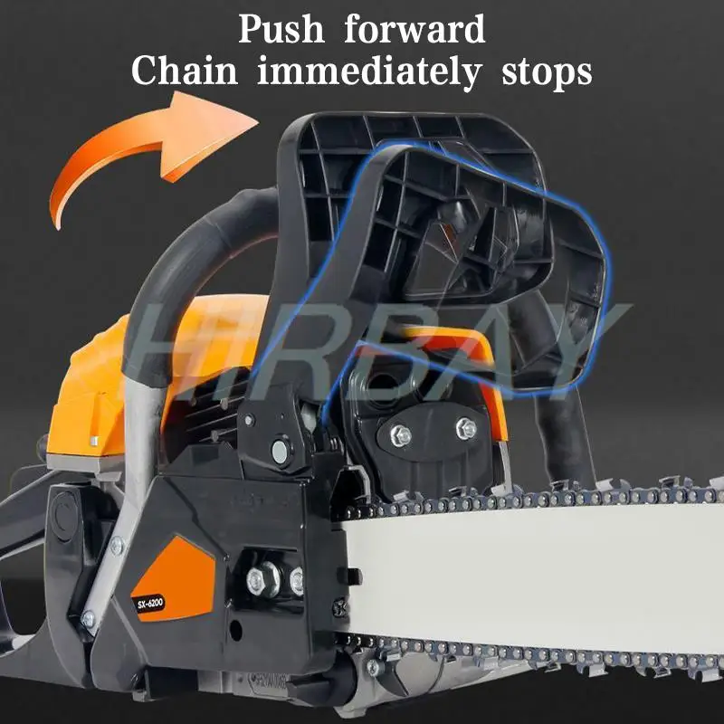 Gasoline Chainsaw 2.2KW High-power Chainsaw Petrol Chainsaw Wood Cutting Household Hand Tools Fuel-saving Cutting Machine