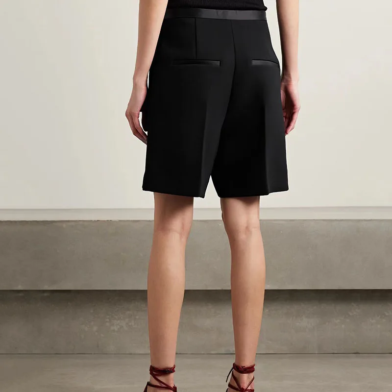 Women's Patchwork-Waist Blazer Shorts, Casual and Versatile Black Shorts, High-Quality Women's Commuter Pants, 2026, New y2k