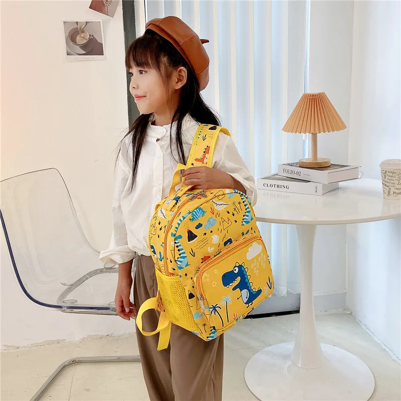 5 Colors Kids Fashion Dinosaur Backpack Cute Cartoon Primary Student SchoolBags Kindergarten Boys Girls School Bookbag