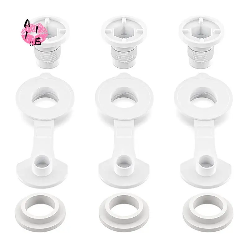 A11E-3Pack Replacement Drain Plug For Coolers, 1 Inch Shaft, Includes Gasket And Drain Cap