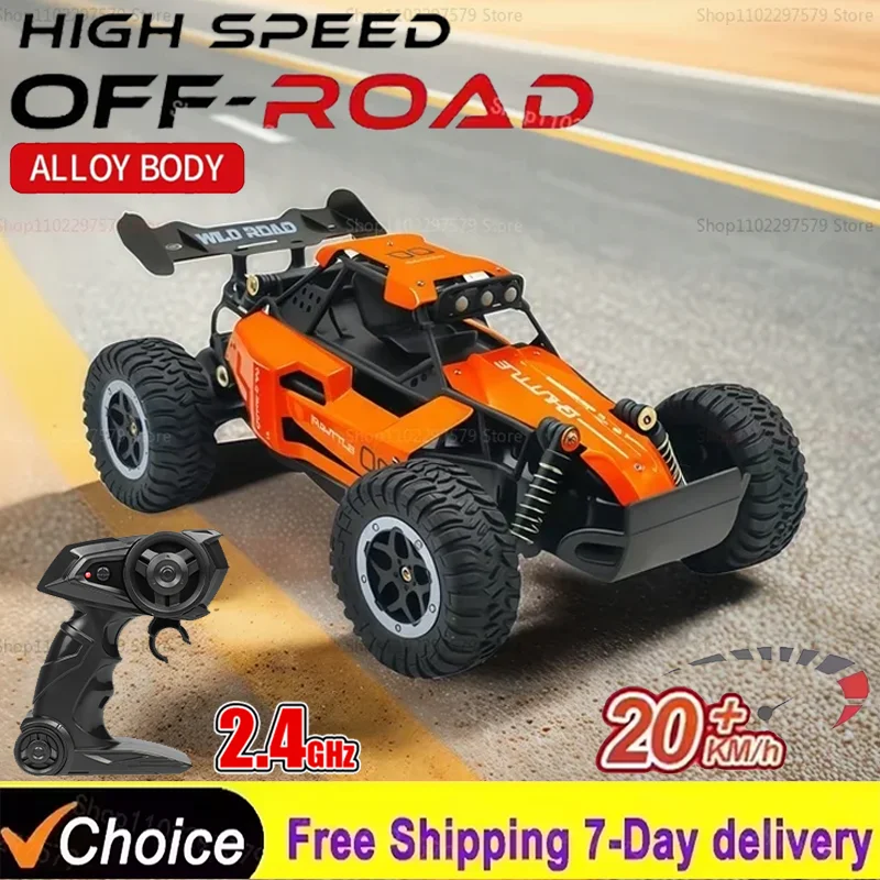 

RC внедорожник в масштабе 1:16, быстроходный RC автомобиль для любой местности, скорость 20 км/ч, высокоскоростной электромобиль с приводом на 2 колеса и дистанционным управлением 2,4 ГГц, монстр-трак