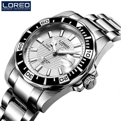 relogio masculino LOREO Diving 200m Men MIYOTA Automatic Mechanical Watch Luxury Brands Fashion Military Waterproof Watches