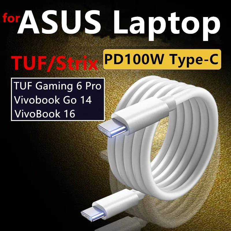apply to ASUS 65W TypeC Cable TUF Gaming A16 Cable VivoBook 16/Go 14 ASUS Laptop cable 5A fast charging