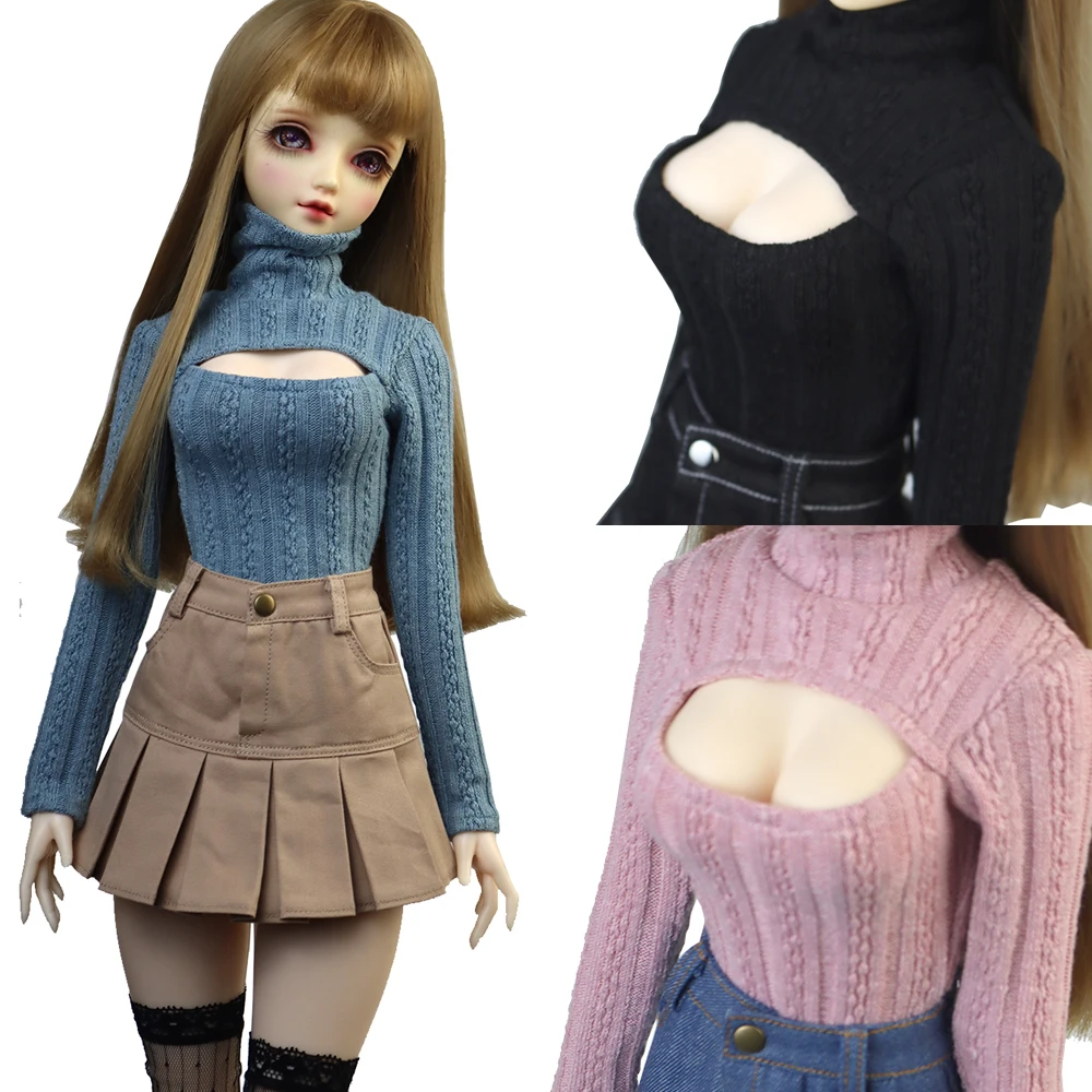 

BJD doll clothes fashion denim mini skirt pleated skirt 43-60CM 1/4 1/3 SD DD toy ball joint doll gift for girl