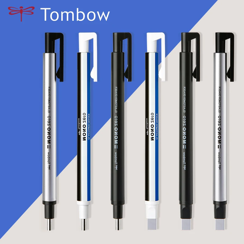 Japan Stationery TOMBOW MONO Zero Eraser Mechanical Pencil/Pencil Rubber Pen Press Type Writing Sketching Highlights Art Supplie