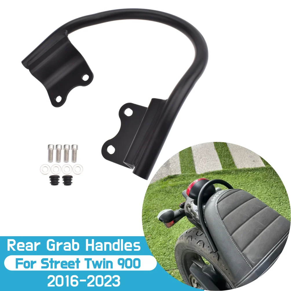 2023 2024 Speed Twin900 Rear Passenger Grab Handles For Triumph Street Twin 900 2016-2023 Motorcycle Seat Armrest Luggage Rack
