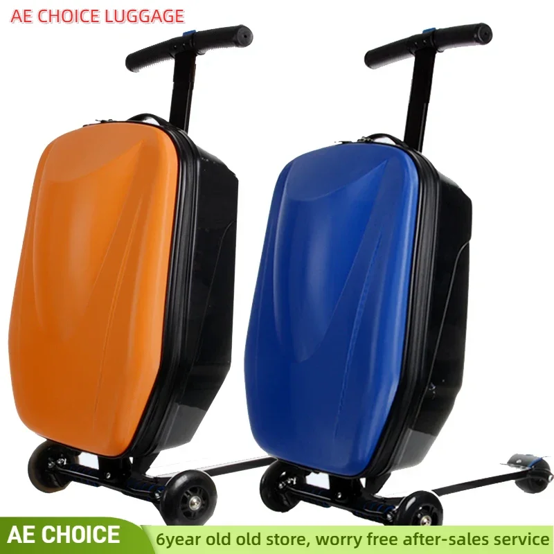 Lazy luggage travel bag Scooter trolley box 20 inch adult folding suitcase boarding student children\'s travel box male female