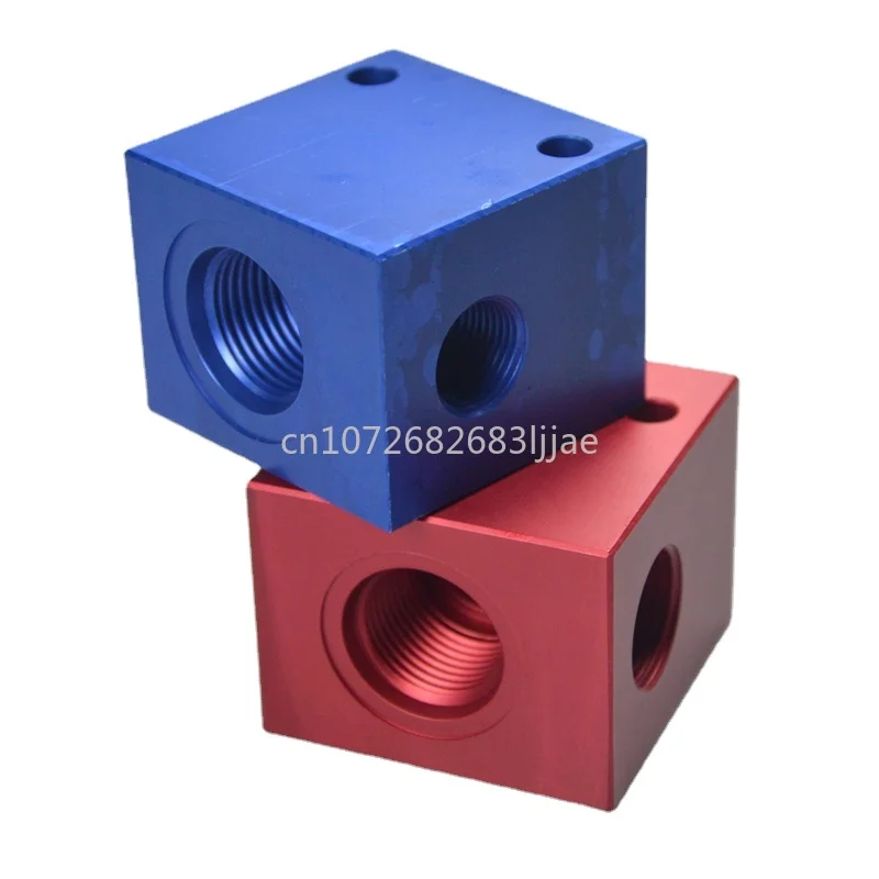 Thread Cartridge Valve Aluminum 3 Points 4 Points Manifold Block V3068 G3/8 G1/2 Svdhf Lf Rv10