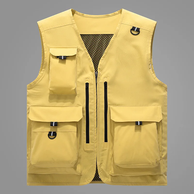 Men's Outdoor Multi-Pocket Photographer Fishing Work Vest