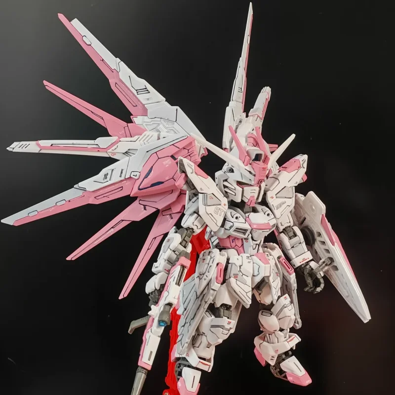 

Набор для сборки модели MGSD Freedom в розовой цветовой гамме, фигурка с подставкой и наклейками для водной росписи, игрушки-пазлы для мальчиков, коллекционные игрушки