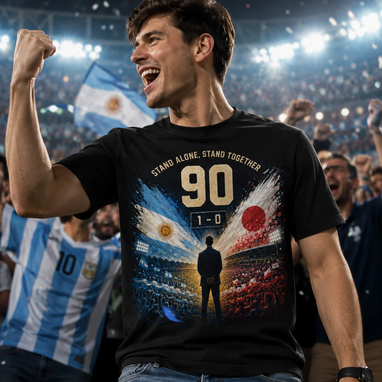 Summer Match T Shirt Tropical Soccer Ball Match Print Short Sleeve Tee For Outdoor Stadium Cheering