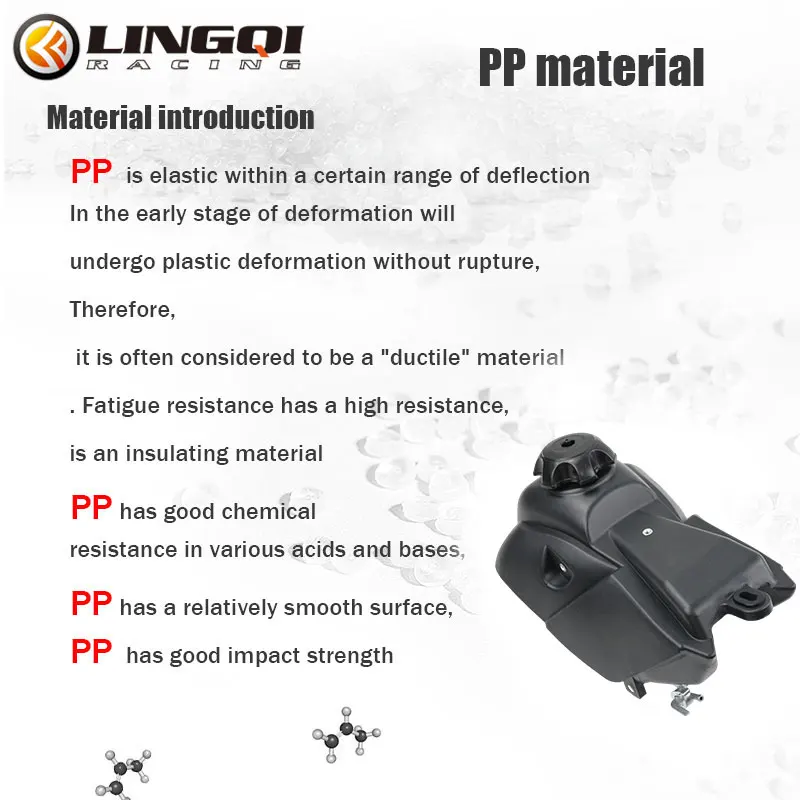 LINGQI-piezas de plástico para motocicleta KLX 110, tanque de combustible de gasolina y Gas para KLX110, KX65, DRZ110, accesorios para Dirt Bike