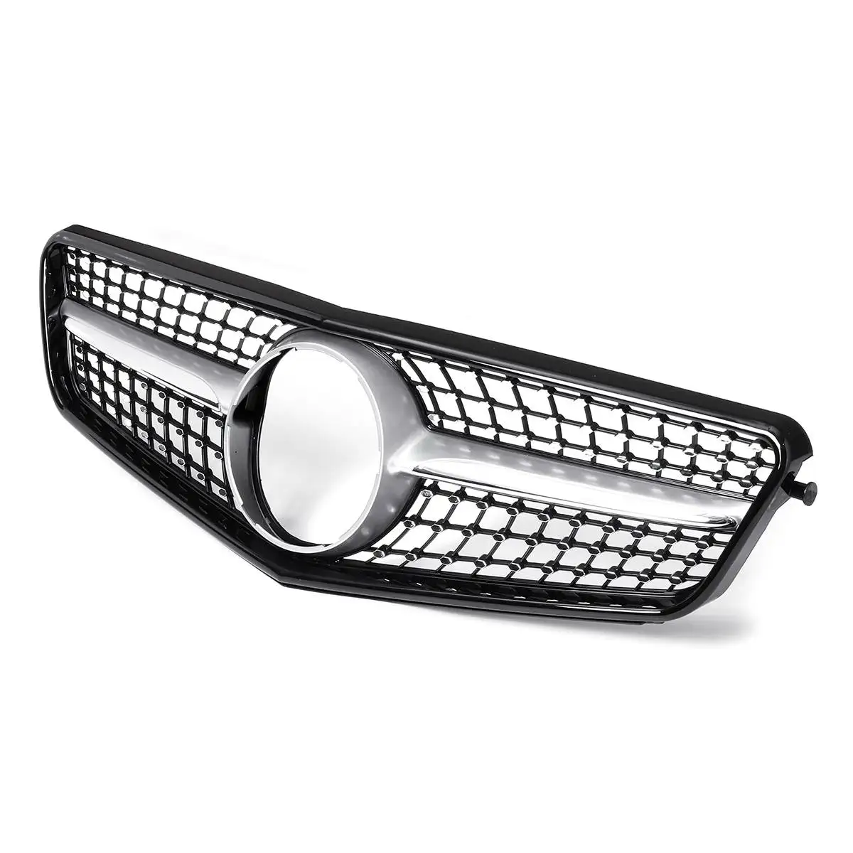 Diamond Style Grille Front Bumper Kidney Grill For Mercedes Benz C-Class W204 C180 C200 C300 2008-2014 Car Styling